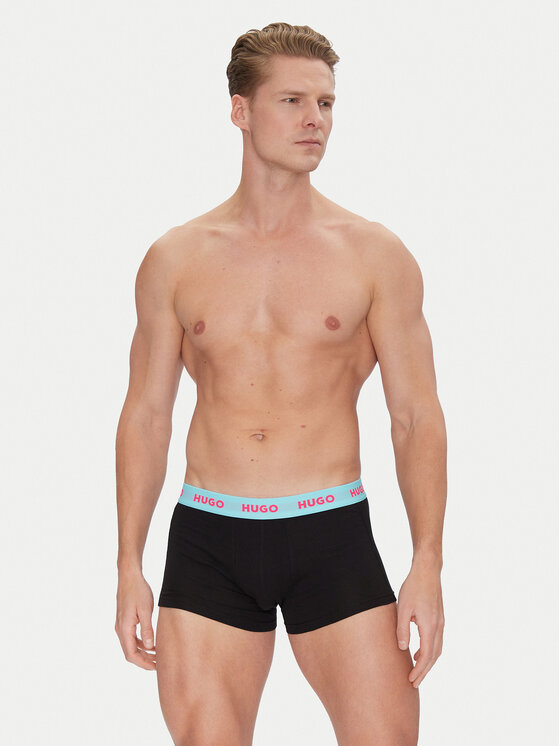HUGO HUGO Set di 3 boxer 50532611 Nero