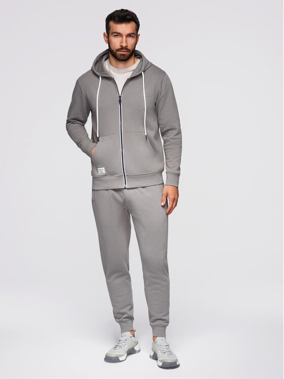 Ombre Ombre Komplet dresowy Z119 Szary Regular Fit