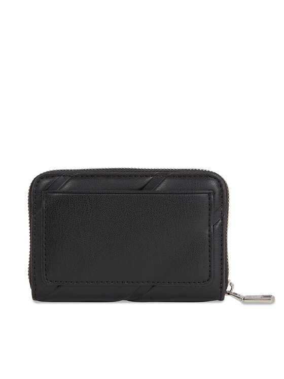 Calvin Klein Jeans Calvin Klein Jeans Μικρό Πορτοφόλι Γυναικείο Quilted Med Zip Around K60K611972 Μαύρο