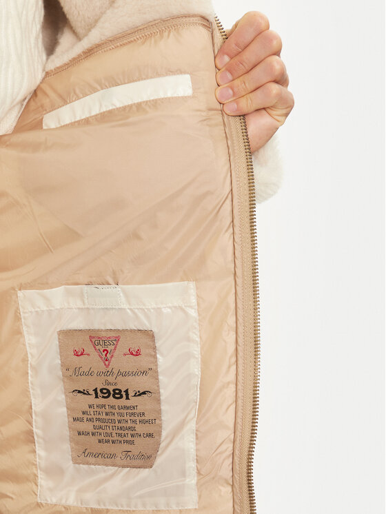 Guess Guess Giubbotto invernale M4BL37 WGJL0 Beige Regular Fit