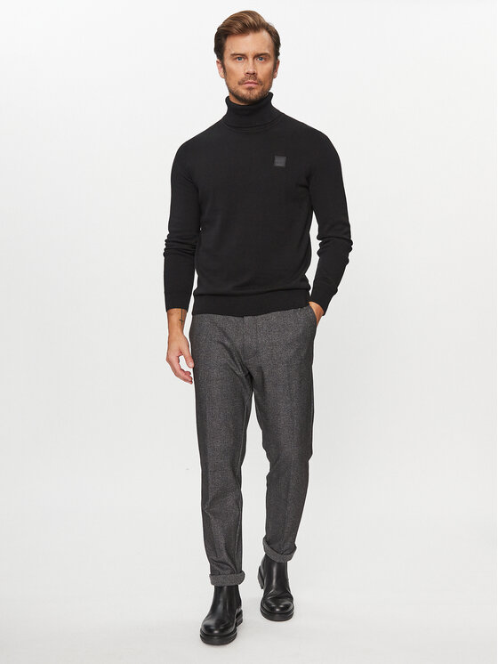 Boss Rollkragenpullover Akiro 50498952 Schwarz Regular Fit | Modivo.de