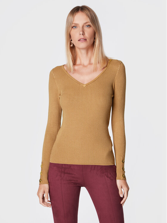 Maglione Flora 2BGR13 5613Z Marrone Slim Fit