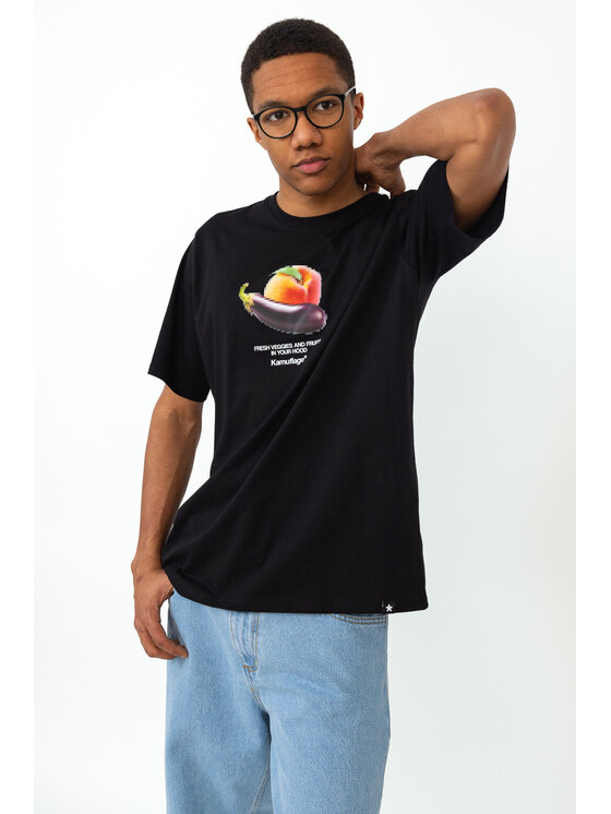 Kamuflage Kamuflage T-Shirt NSFW Czarny Relaxed Fit