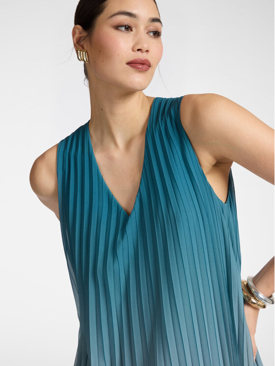 Elena Mirò Elena Mirò Sukienka wieczorowa 7458P000266N015 Turkusowy A-Line Fit