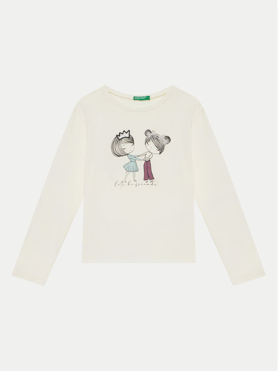 United Colors Of Benetton United Colors Of Benetton Bluse 3ATNG10GA Écru Regular Fit