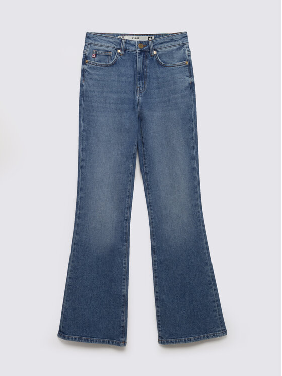 BIG STAR BIG STAR Jeansy CHIARA Niebieski Flare Fit