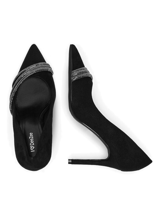 DeeZee DeeZee Pantofi cu toc subțire GA0-1931 Negru