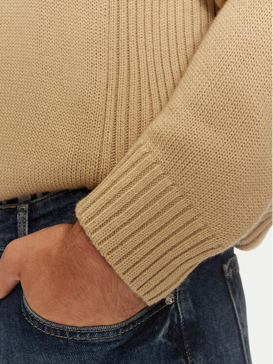 Karl Lagerfeld Jeans Karl Lagerfeld Jeans Rollkragenpullover 246D2000 Beige Regular Fit