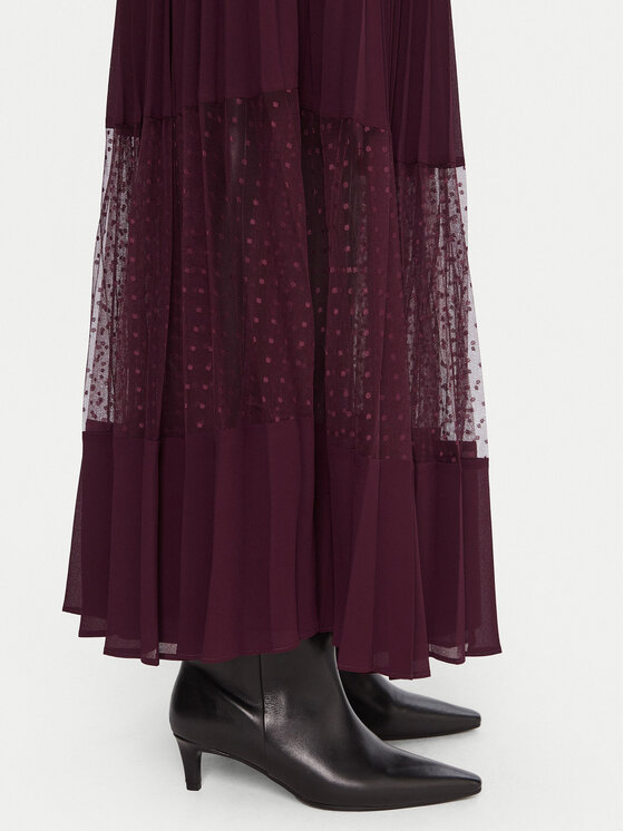 TWINSET TWINSET Spódnica maxi 252TP2642 Fioletowy Regular Fit