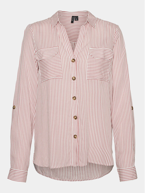 Vero Moda Vero Moda Marškiniai Bumpy 10275283 Rožinė Regular Fit