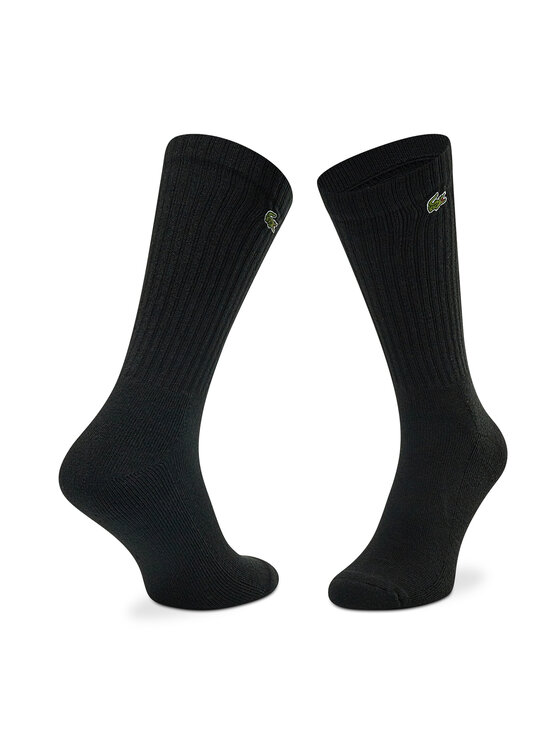 Lacoste Lacoste Σετ 3 ζευγάρια ψηλές κάλτσες unisex RA4182 Μαύρο