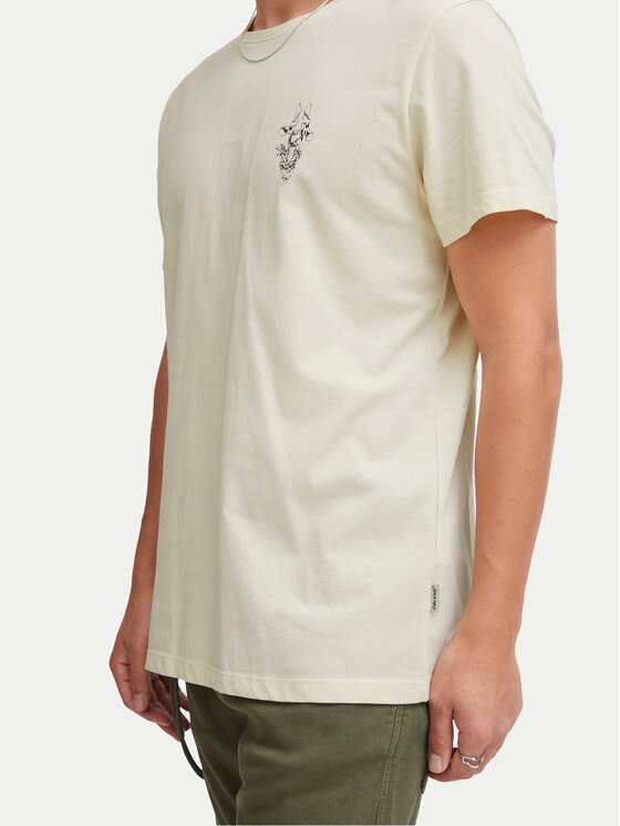 Blend Blend T-krekls 20716511 Écru Regular Fit