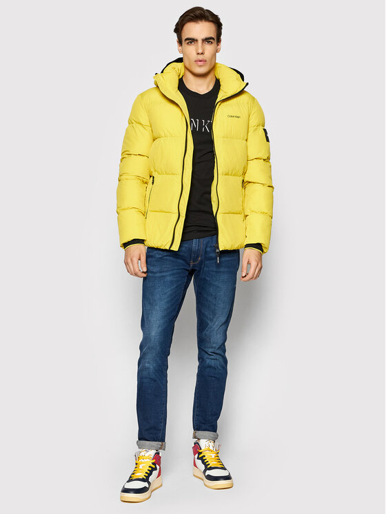 Calvin Klein Doudoune Crinkle K10K107485 Jaune Regular Fit Modivo
