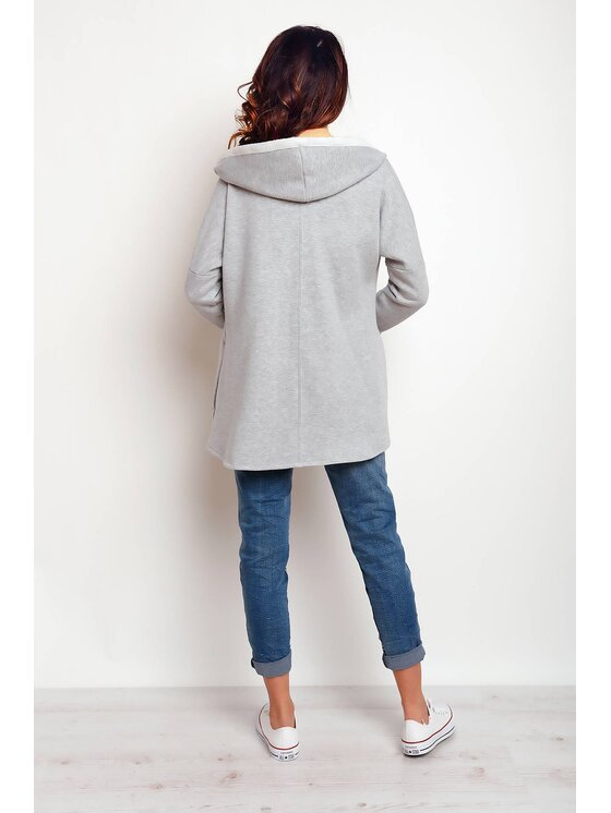 Infinite You Infinite You Felpa M096 Grigio Basic Fit