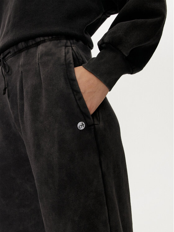 Deha Deha Jogginghose C12175 Schwarz Relaxed Fit