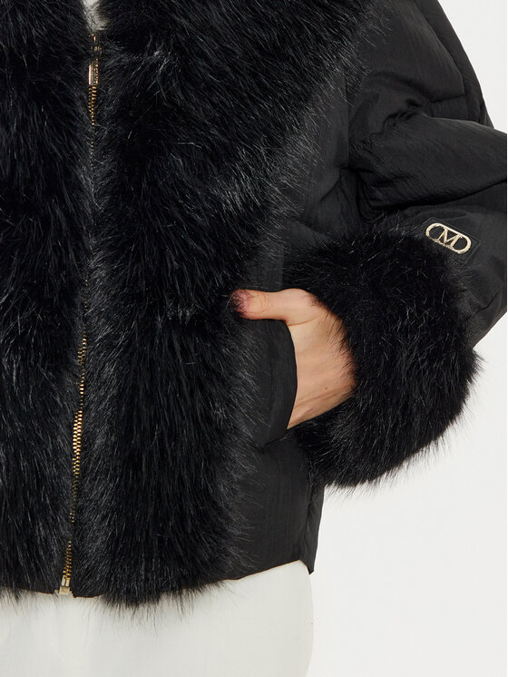Marciano Guess Marciano Guess Cappotto in shearling 4BGL1 57188A Nero Regular Fit
