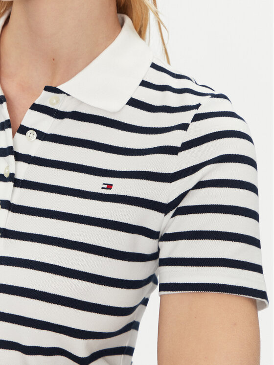 Tommy Hilfiger Tommy Hilfiger Polokošile 1985 WW0WW43225 Tmavomodrá Slim Fit