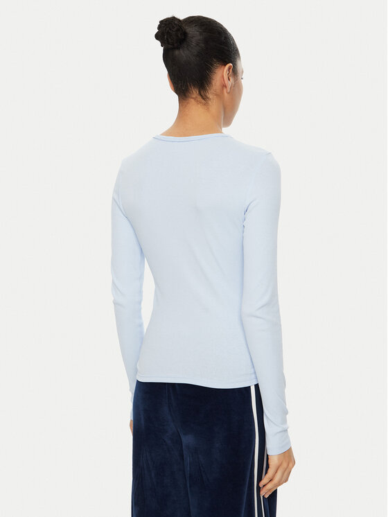 Tommy Jeans Tommy Jeans Bluse Essential DW0DW17387 Himmelblau Slim Fit