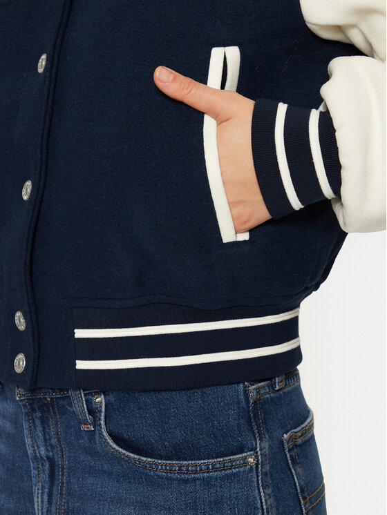 Tommy Jeans Tommy Jeans Bunda bomber DW0DW19320 Tmavomodrá Regular Fit