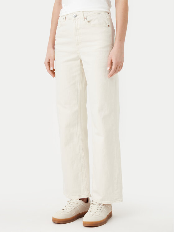 Vero Moda Vero Moda Jeans hlače Tessa 10287303 Écru Wide Leg