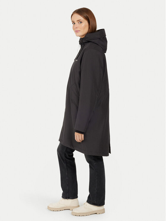 Didriksons Didriksons Parka Fia 505372 Fekete Relaxed Fit