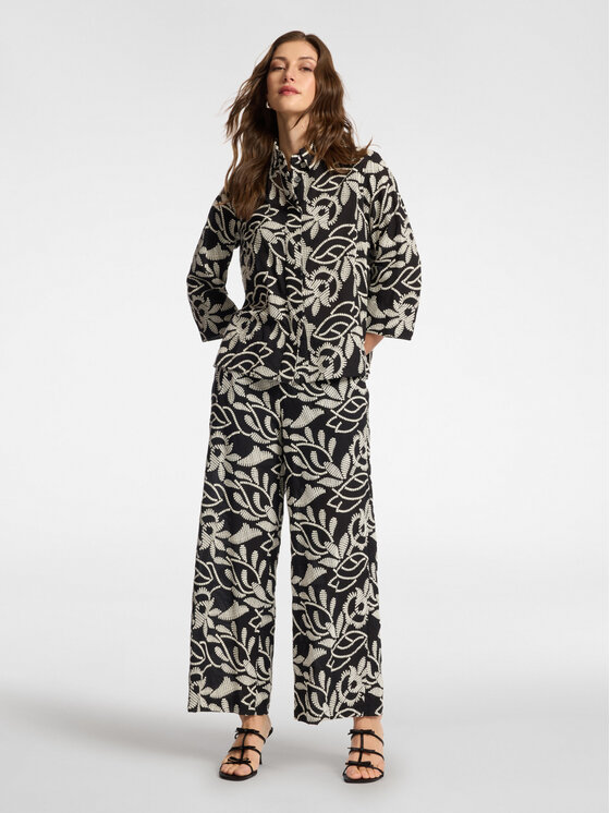 Elena Mirò Elena Mirò Camicia 5012P000321N001 Nero Regular Fit