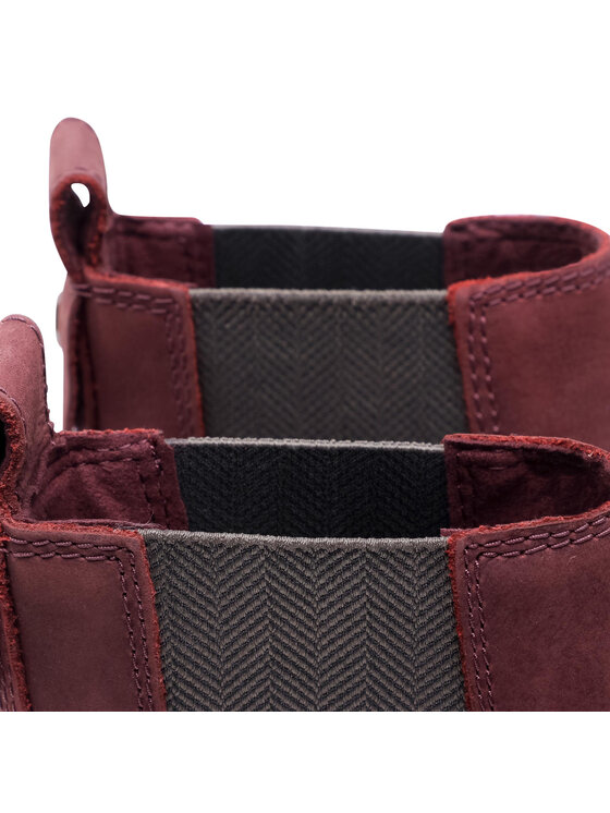 Timberland Timberland Μποτάκια με λάστιχο Courmayeur Valley Chelsea TB0A2DSQC60 Μπορντό