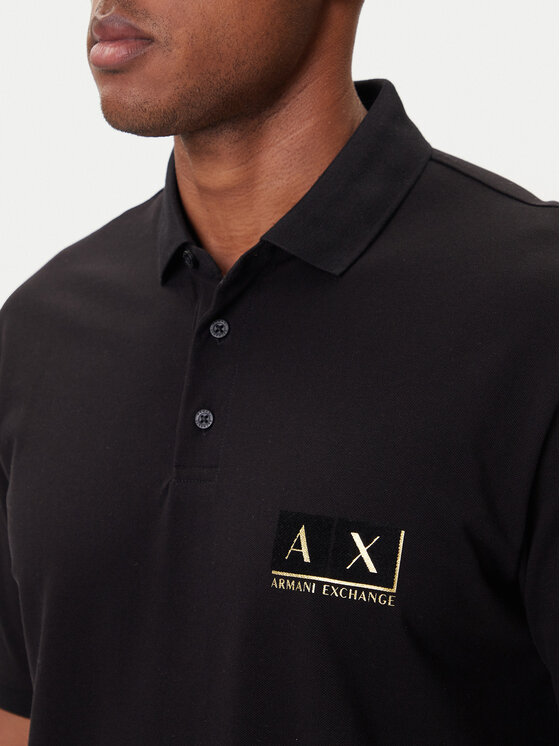 Armani Exchange Armani Exchange Polo särk XM001885 AF13026 MC004 Must Regular Fit