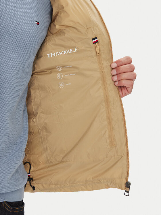 Tommy Hilfiger Tommy Hilfiger Kamizelka MW0MW37677 Beżowy Regular Fit