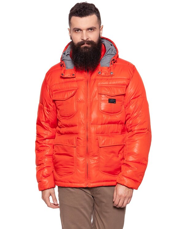 Lee Lee Kurtka zimowa LOCO PUFFA Czerwony Regular Fit