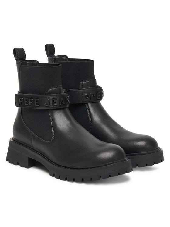 Pepe Jeans Pepe Jeans Īsie zābaki Stacy Glow W PLS500026 Melns
