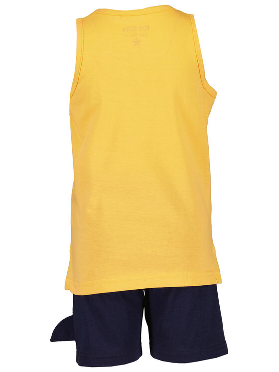 Blue Seven Blue Seven Komplet top i spodenki 826022 X Pomarańczowy Regular Fit