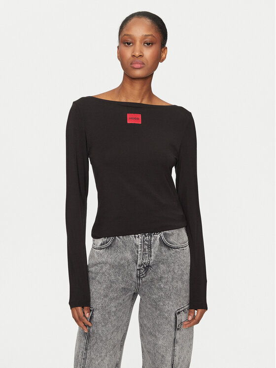 HUGO Hugo Blusa Thermal 50486081 Nero Slim Fit