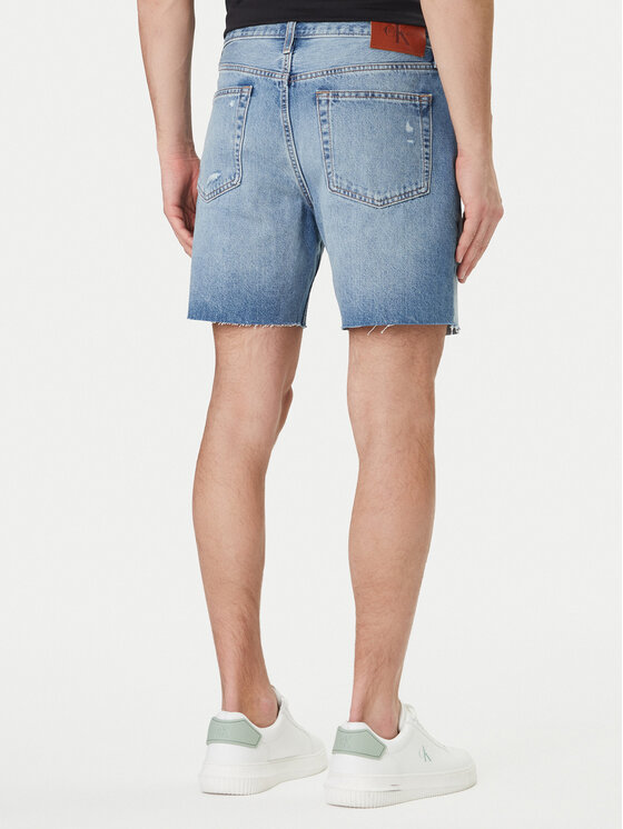 Calvin Klein Jeans Calvin Klein Jeans Jeans kratke hlače LV04RF790G Modra Slim Fit