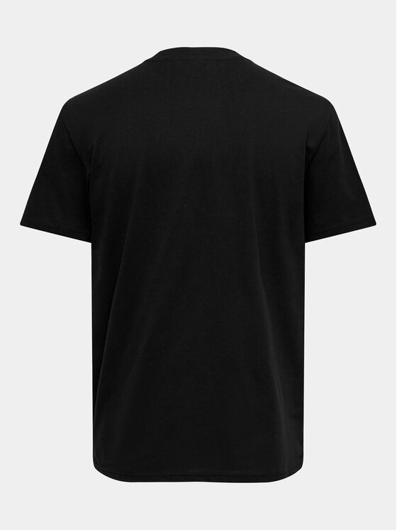 Only & Sons Only & Sons Tricou Lex 22028171 Negru Relaxed Fit