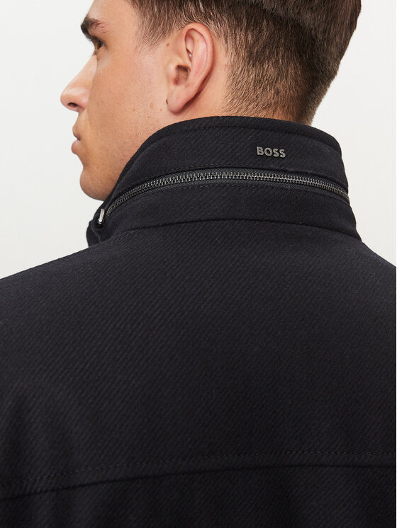 BOSS Boss Vuneni kaput H-Camron-234 50502267 Tamnoplava Relaxed Fit