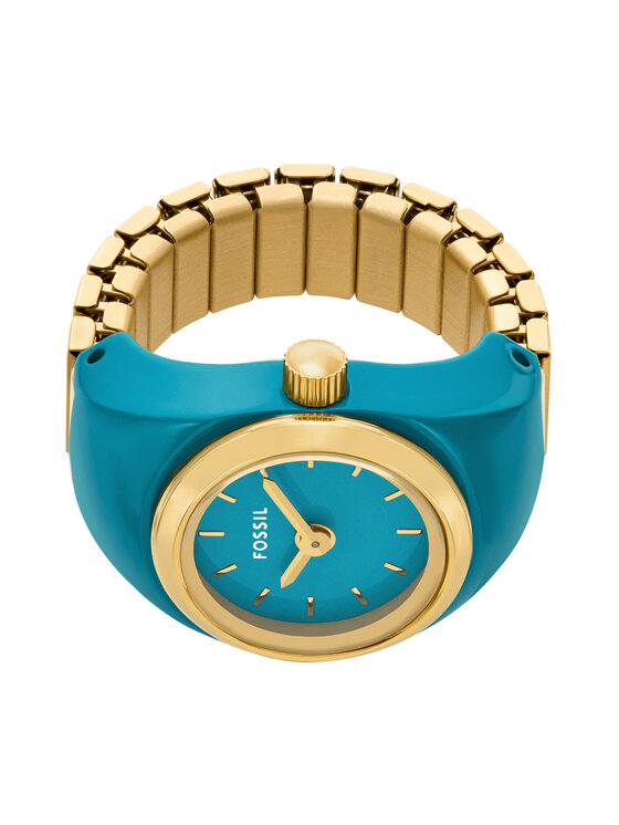 Fossil Fossil Годинник Watch Ring ES5415 Голубий