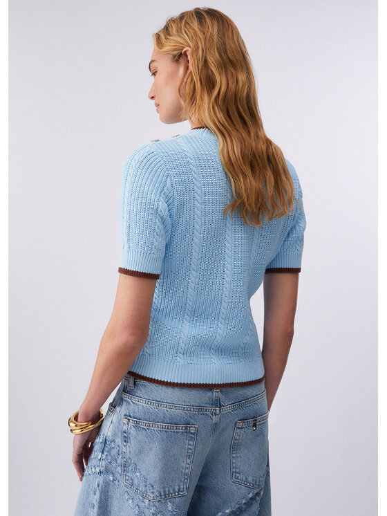 Liu Jo Liu Jo Maglione WA6522MS044C3969 Celeste Regular Fit