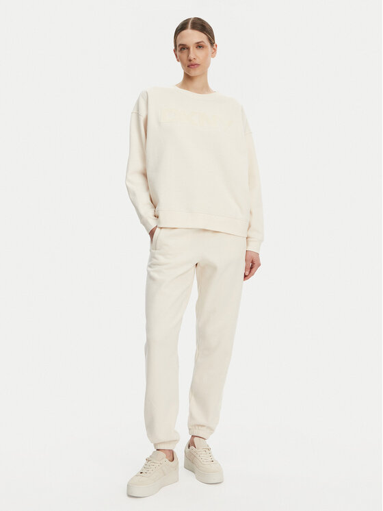 DKNY Sport DKNY Sport Majica dugih rukava DP5T1140 Écru Regular Fit