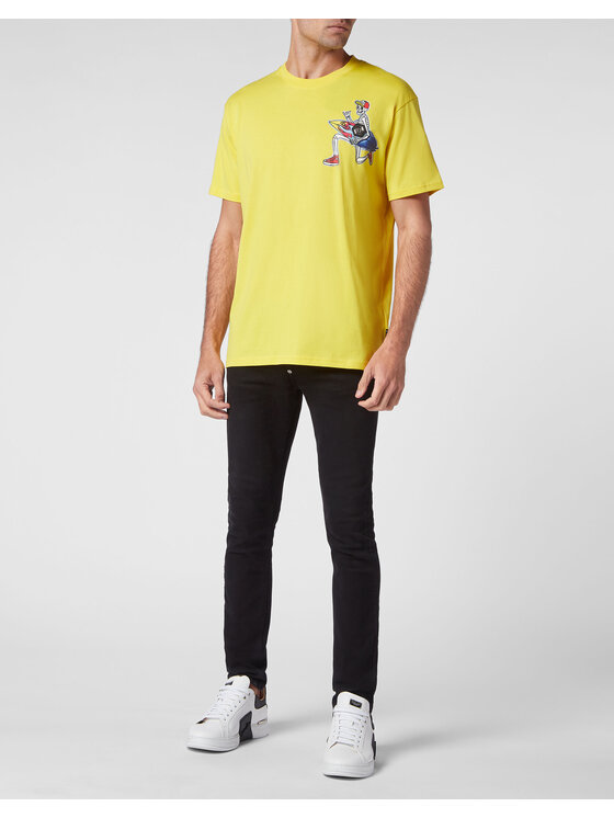 PHILIPP PLEIN PHILIPP PLEIN T-shirt 2147 Giallo Regular Fit