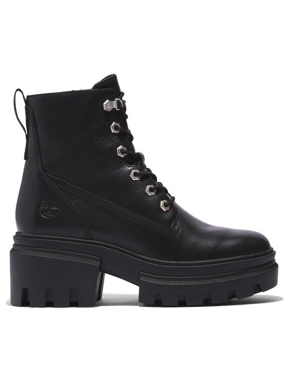 Timberland Timberland Īsie zābaki Everleigh Boot 6In Laceup TB0A41S70151 Melns