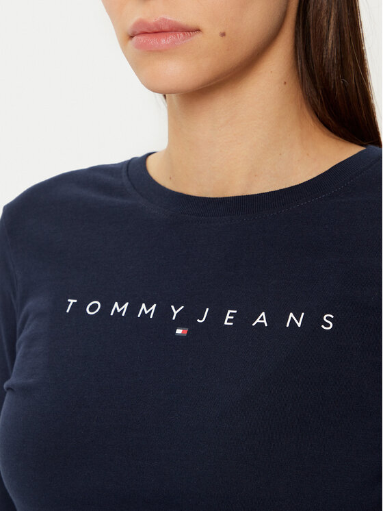 Tommy Jeans Tommy Jeans Bluza DW0DW19434 Mornarsko modra Slim Fit