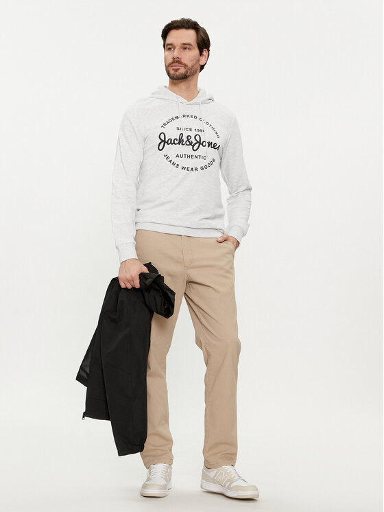 Jack&Jones Jack&Jones Majica dugih rukava Forest 12249237 Siva Standard Fit