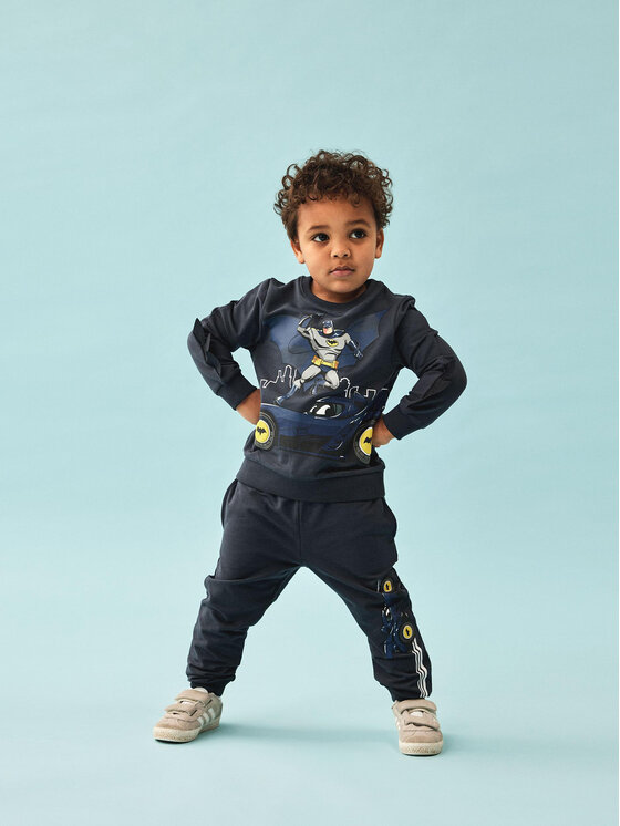 NAME IT NAME IT Bluza BATMAN Jacobo 13225934 Niebieski Regular Fit