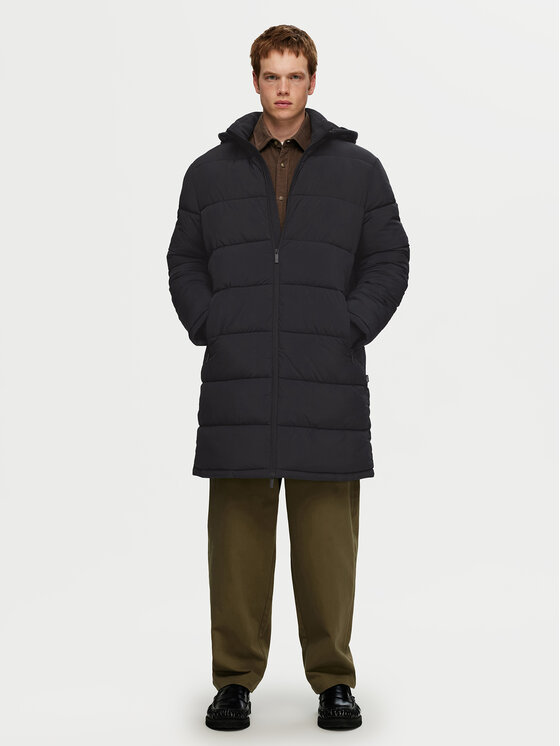 Selected Homme Selected Homme Žieminė striukė Cooper 16089959 Juoda Regular Fit