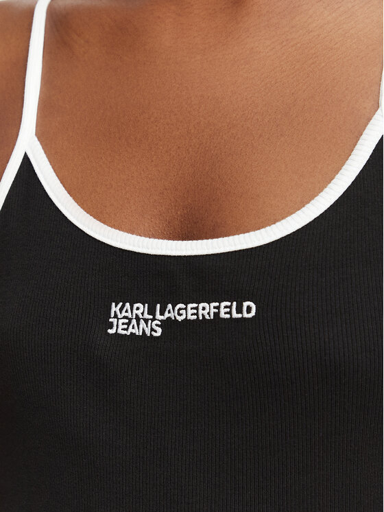 Karl Lagerfeld Jeans Karl Lagerfeld Jeans Боди B3W17028 Черен