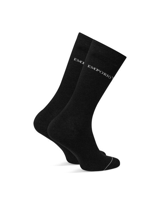 Emporio Armani Emporio Armani 3er-Set hohe Herrensocken EM000554 AF12276 MC061 Schwarz