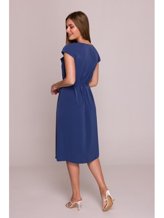 Stylove Stylove Sukienka codzienna S411 Niebieski A-Line Fit