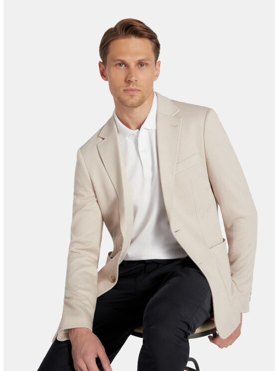 Pako Lorente Pako Lorente Marynarka P25WF-3X-019 Beżowy Slim Fit