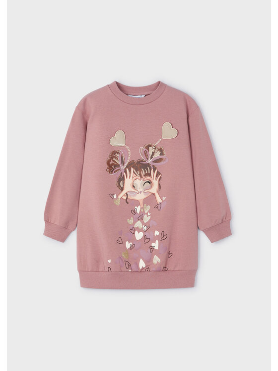 Mayoral Mayoral Трикотажна сукня 4933 Рожевий Regular Fit